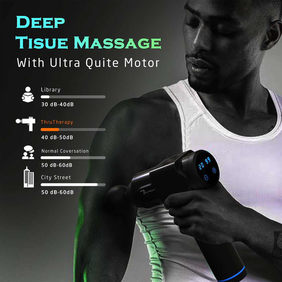 ThruTherapy Deep Tissue Percussion Massage Gun MG-T20PRO