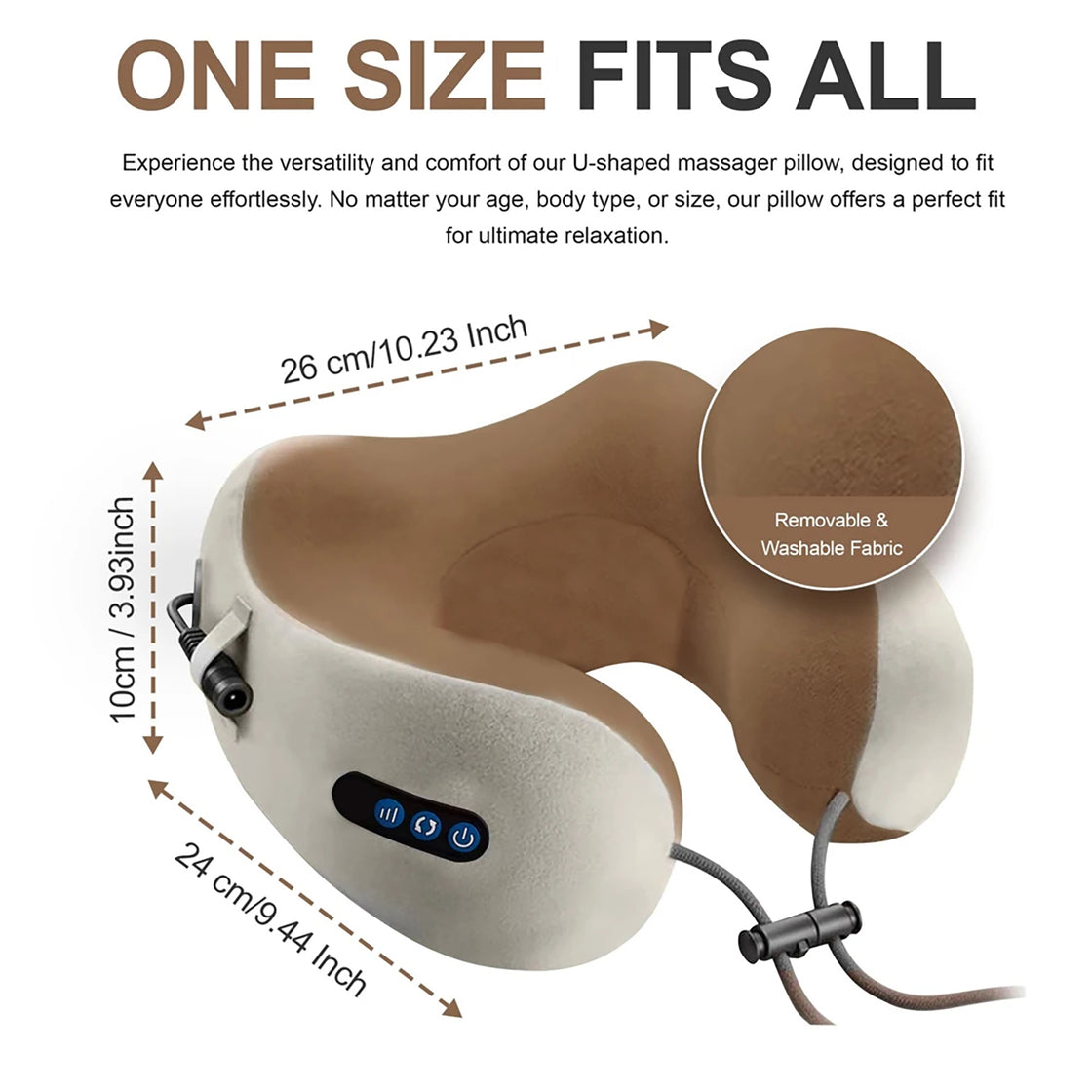 ThruTherapy U-Shaped Pillow Neck Massage MG-U-SHAPE