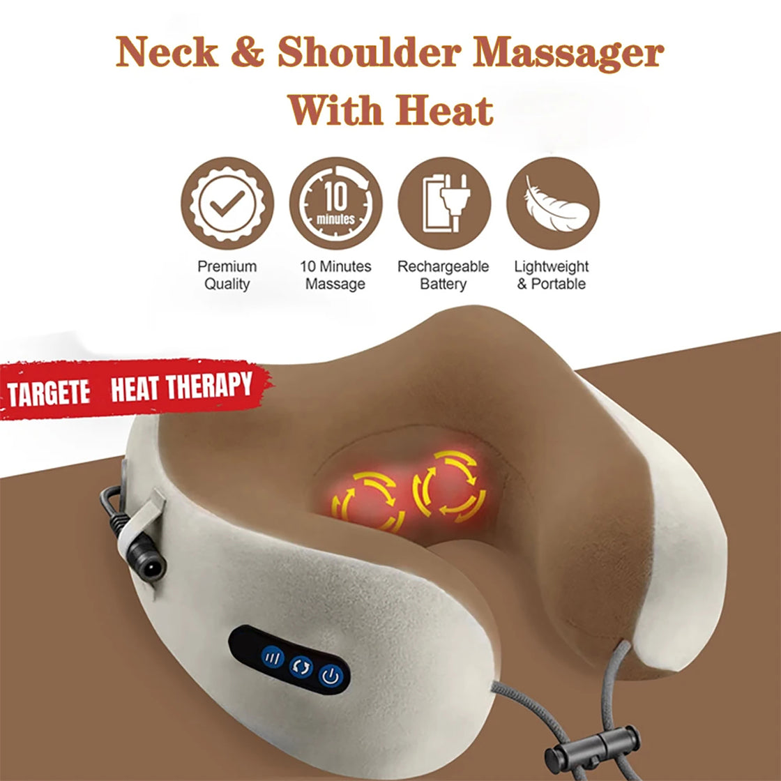 ThruTherapy U-Shaped Pillow Neck Massage MG-U-SHAPE