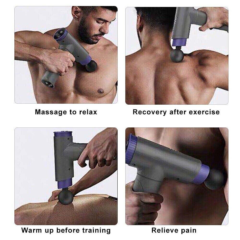 ThruTherapy Percussion Massage Gun LED Display MG-5323-A