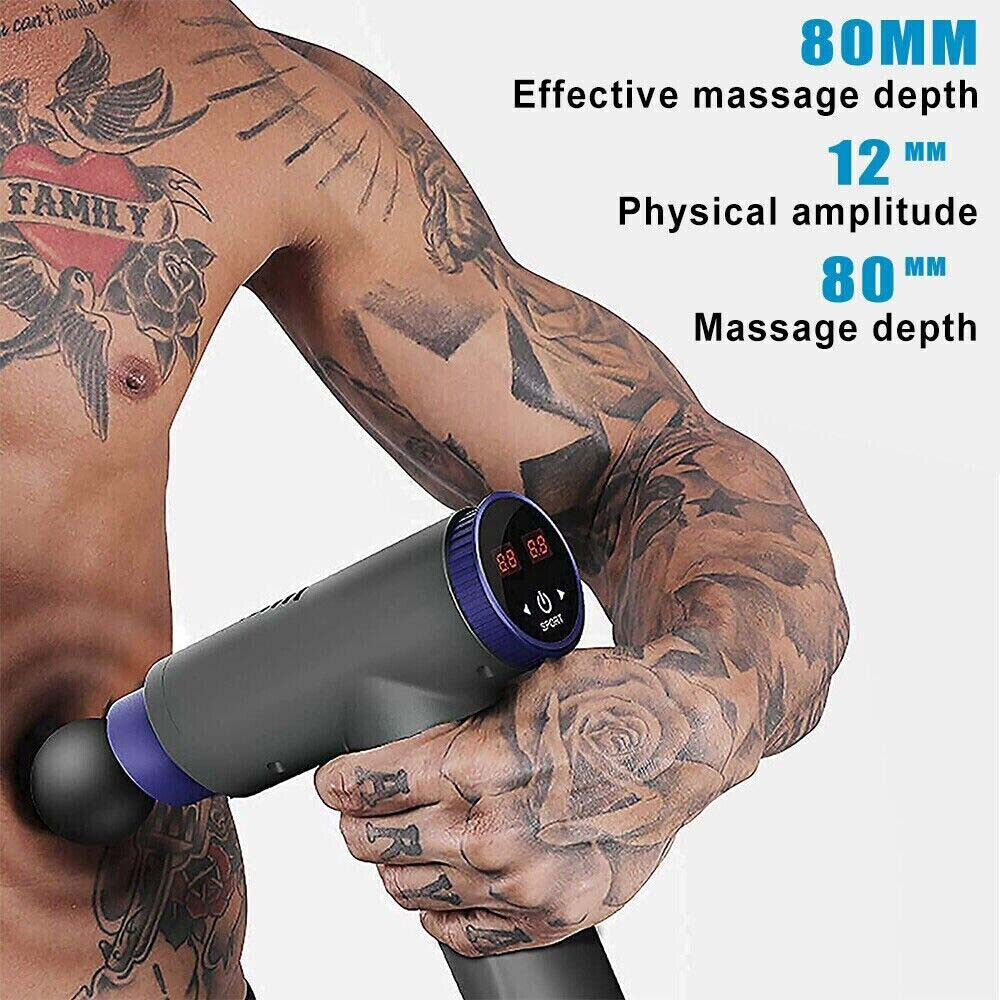 ThruTherapy Percussion Massage Gun LED Display MG-5323-A